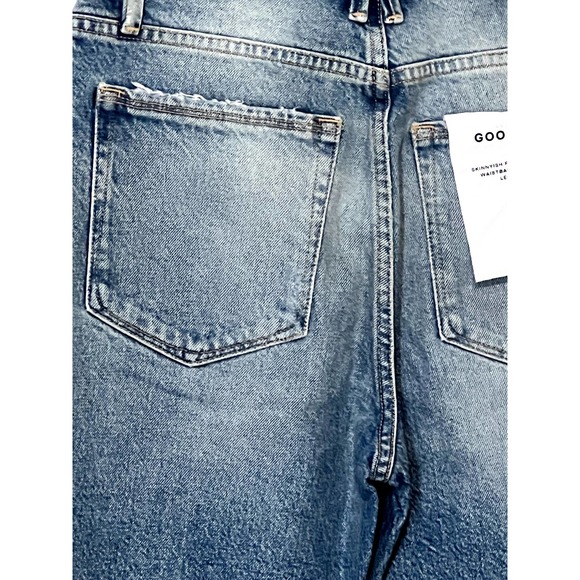 NWT Good American Classic Fit Skinny Fit High Rise Jeans Indigo Womens Size 0/25 - Picture 10 of 10